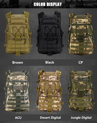 40L Large Capacity Man Army Tactics Backpacks Military Assault Bags 900D Waterproof Molle Travel Bag Mochila Tactica ALODIA STORE