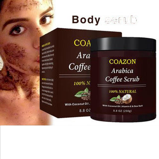 250g Coffee Scrub Body Scrub Cream Facial Dead Sea Salt For Exfoliating Whitening Moisturizing Anti Cellulite Treatment Acne ALODIA STORE