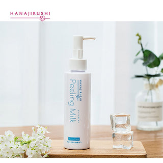 HANAJIRUSHI Facial Body Exfoliator Cream Peeling Milk Emulsion Scrub Polish Skin Remove Dead Skin Cell Horny Moisture Skin 120ml ALODIA STORE