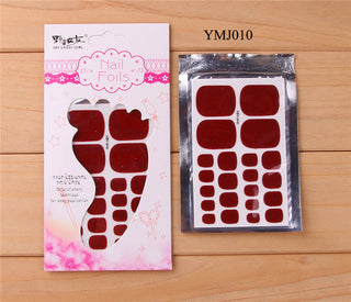 22tips Solid color Toenail Sticker ALODIA STORE