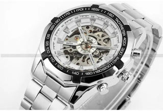 Winner Watch Men Skeleton Automatic Mechanical Watch Gold Skeleton Vintage Man Watch Mens FORSINING Watch Top Brand Luxury ALODIA STORE