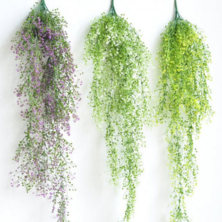 50-105CM Artificial Hanging Flower Plant Fake Vine Willow Rattan Flower Artificial Hanging Plant For Home Garden Wall Decoration ALODIA STORE