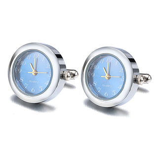 Battery Digital Watch Cufflinks For Men Lepton Real Clock ALODIA STORE