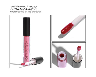FOCALLURE 39 Color Matte Lipgloss Lip Tint Paint Colors Long Lasting Waterproof Liquid Moisturizing Lipstick Beauty Makeup ALODIA STORE