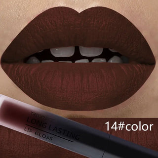 28 color matte liquid lipstick waterproof long lasting lip plumper makeup lipstick velvet gloss lip gloss cosmetics ALODIA STORE