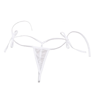 Women Lingerie Set Women's Sheer Extreme Bikini Halterneck Top and Tie Sides Micro Thong Sexy Holiday Summer Beach Bra Sets ALODIA STORE
