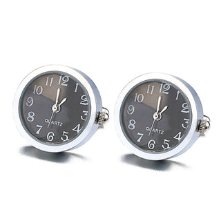 Battery Digital Watch Cufflinks For Men Lepton Real Clock ALODIA STORE