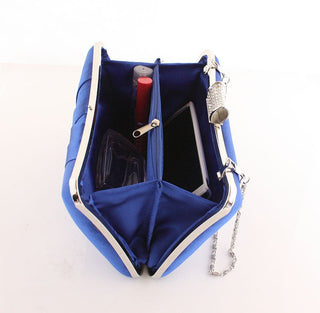 Women Clutch Bags Satin Bride Bag Purse Designer Gentle Evening Bags Party Handbag Wedding Clutch Wallet Shoulder Bag 7395 ALODIA STORE