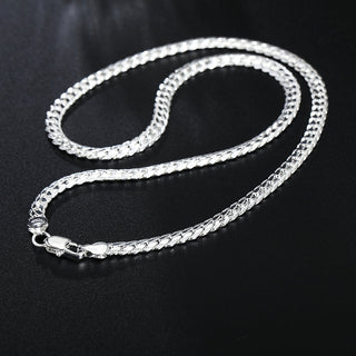 20-60cm 925 sterling Silver luxury brand design noble Necklace Chain For Woman Men Fashion Wedding Engagement Jewelry ALODIA STORE