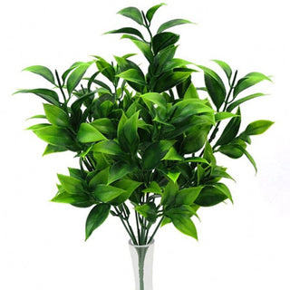 7 branches green artificial plants for garden bushes fake grass eucalyptus orange leaves faux plant for home shop decoration ALODIA STORE