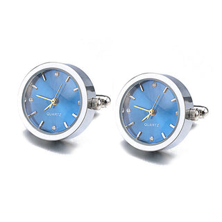 Battery Digital Watch Cufflinks For Men Lepton Real Clock ALODIA STORE