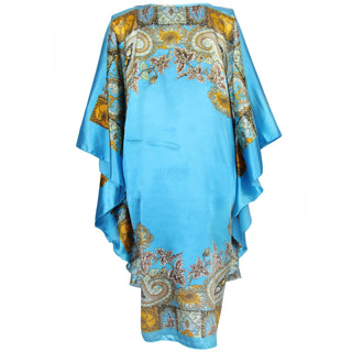 Sexy Female Silk Rayon Robe Bath Gown Nightgown Summer Casual Home Dress Printed Loose Sleepwear Plus Size Nightwear Bathrobe ALODIA STORE