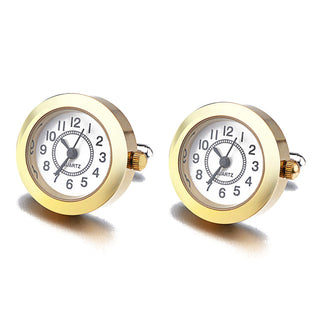 Battery Digital Watch Cufflinks For Men Lepton Real Clock ALODIA STORE