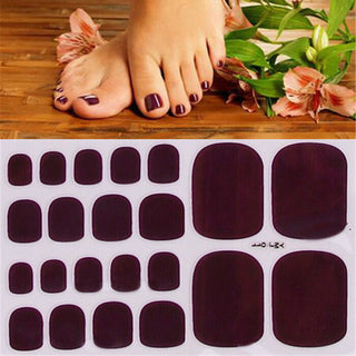 22tips Solid color Toenail Sticker ALODIA STORE