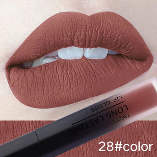 28 color matte liquid lipstick waterproof long lasting lip plumper makeup lipstick velvet gloss lip gloss cosmetics ALODIA STORE