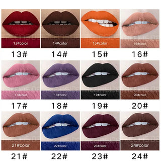 28 color matte liquid lipstick waterproof long lasting lip plumper makeup lipstick velvet gloss lip gloss cosmetics ALODIA STORE