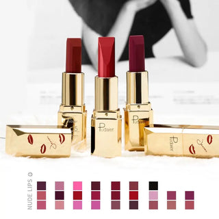 Pudaier Brand Matte Lipstick Professional Makeup for Women Long Lasting Velvet Tint Matt Sexy Lip Stick Nice Shades Batom Matte ALODIA STORE