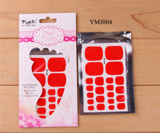 22tips Solid color Toenail Sticker ALODIA STORE