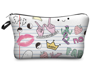 Cosmetic Organizer Bag  Heat Transfer Printing Women Travel ALODIA STORE