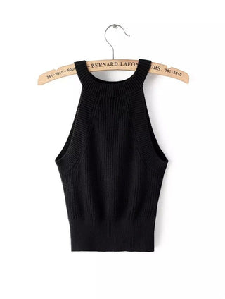 Summer off shoulder knitted bustier crop top Women sleeveless crop top elastic tube tank tops Beach sexy camis 7 colors ALODIA STORE