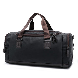 Casual Travel Duffel Bag PU Leather Men Handbags Big Large Capacity Travel Bags Black Mens Messenger Bag Tote ALODIA STORE