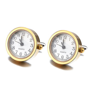 Battery Digital Watch Cufflinks For Men Lepton Real Clock ALODIA STORE