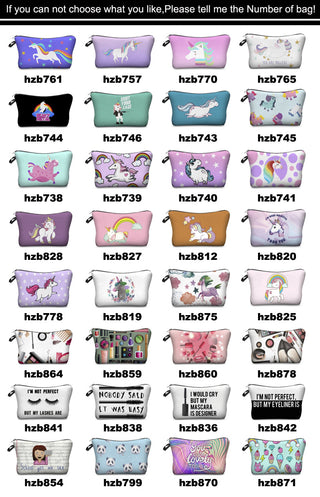 Cosmetic Organizer Bag  Heat Transfer Printing Women Travel ALODIA STORE