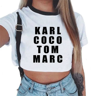 Summer fashion Harajuku Sexy tank Crop Top White T Shirt Clothes Women Cute mouse printed Croptop Short sleeve ALODIA STORE