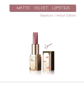 Pudaier Matte Lipstick Waterproof Lip Makeup 26 Colors Long Lasting Moisturizer Lip Tint Korean Black Velvet Nude Matte Lipstick - Alodia Store