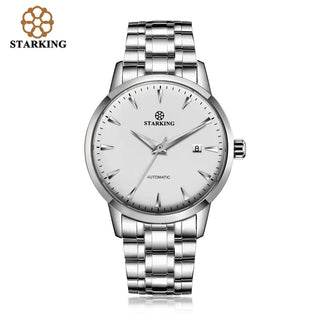 STARKING Business Men Watch 40mm Men's Mechanical Watch Simple Sapphire AM0184 2023 Calendar Ultra Thin Mechanical Watch 5Bar ALODIA STORE