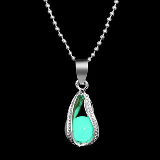 ZOVOLI Vintage Moon Luminous Glowing Moonstone Pendant Necklace Women Jewelry Long Chain Lotus Buddha Pendant Necklaces Gifts ALODIA STORE