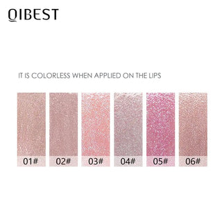 QIBEST Newest Lip Balm Wholesale Lip Care Lip Plumper Moisturizing Lip Balm Color Changing Lip Balm Glitter Lip Balm For Girl ALODIA STORE