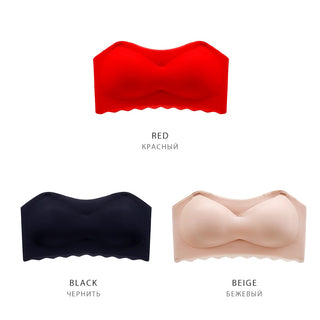 strapless sexy lingerie tube top bh bras for women plus size thinpadded bralette brassiere girl seamless wireless SML ALODIA STORE