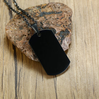 Vnox Stainless Steel Double Dog Tag Necklace for Men High Polished Pendant ID Men Jewelry 24" Chain Necklace ALODIA STORE