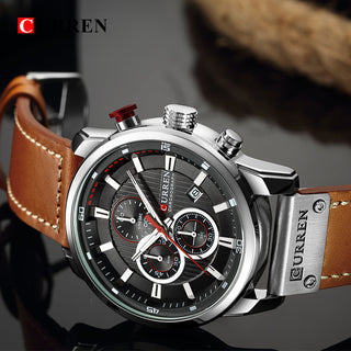 CURREN Fashion Date Quartz Men Watches Top Brand Luxury Male Clock Chronograph Sport Mens Wrist Watch Hodinky Relogio Masculino ALODIA STORE