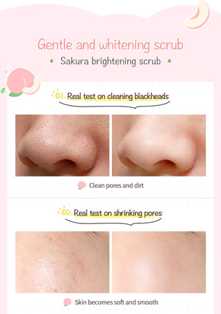 90g Honey Peach Exfoliating Scrub For Winter Deep Cleaning Whitening Exfoliating Pores Moisturizing Body Brightening Scrub Face ALODIA STORE