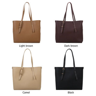 2pcs/Set PU Leather Handbag Women Large Capacity Casual Shoulder bags