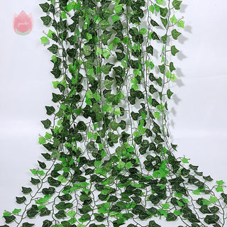 1Pc 230Cm Green Vine Silk Artificial Ivy Hanging Leaf Garland Plant Creeper Leaf Home Decor Wedding Bathroom Garden Decoration ALODIA STORE