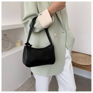 Fashion Design Women Small  Handbags Soft PU Leather Ladies Armpit Shoulder Bags Vintage Simple Girls Clutch Purse Tote ALODIA STORE