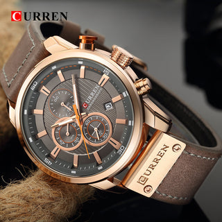 CURREN Fashion Date Quartz Men Watches Top Brand Luxury Male Clock Chronograph Sport Mens Wrist Watch Hodinky Relogio Masculino ALODIA STORE