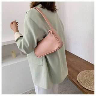 Fashion Design Women Small  Handbags Soft PU Leather Ladies Armpit Shoulder Bags Vintage Simple Girls Clutch Purse Tote ALODIA STORE