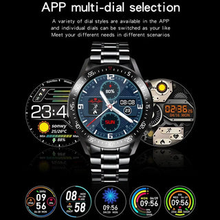 LIGE New Steel Band Digital Watch Men Sport Watches Electronic LED Male Wrist Watch For Men Clock Waterproof Bluetooth Hour ALODIA STORE