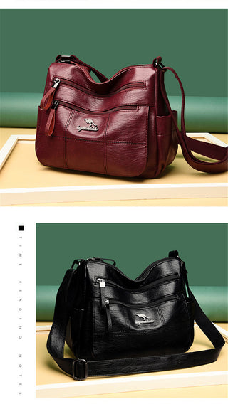 Vintage Women Shoulder Bag Branded Quality Leather Crossbody Bags ALODIA STORE