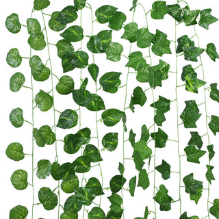 Wisteria Artificial Flower Vine Ivy Leaf Garland Silk Rose Flowers Rattan String Vine Wedding Arch Flower Home Garden Decoration ALODIA STORE