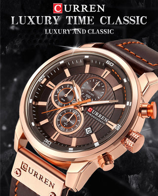 CURREN Fashion Date Quartz Men Watches Top Brand Luxury Male Clock Chronograph Sport Mens Wrist Watch Hodinky Relogio Masculino ALODIA STORE