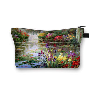 Starry Night / Kiss / Waterlily Painting Cosmetic Bag Van Gogh / Gustav Klimt / Monet Women ALODIA STORE