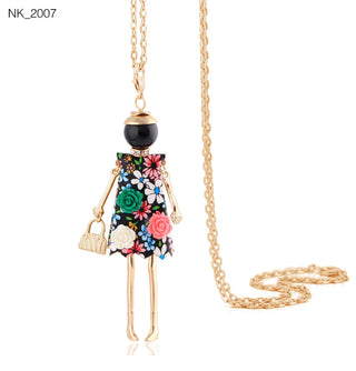 Cute Women Necklace Statement Lady Charm Long Trendy Necklace New Fashion Female Big Pendant Lovely Jewelry Gift Wholesale ALODIA STORE