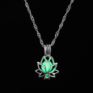 ZOVOLI Vintage Moon Luminous Glowing Moonstone Pendant Necklace Women Jewelry Long Chain Lotus Buddha Pendant Necklaces Gifts ALODIA STORE