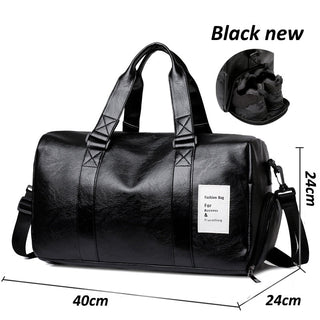 Travel Bag Carry on Luggage Duffel Bags Large PU Leather Tote Belt Weekend Crossbody Bag Overnight Solid sac de voyage XA88WC ALODIA STORE