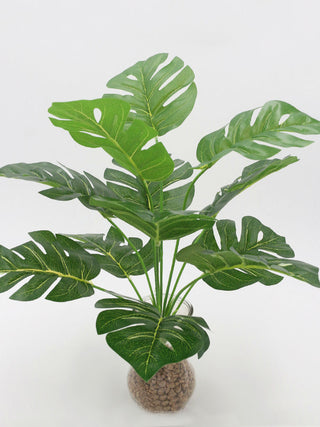 Artificial Plants Green Palm Leaves Monstera Home Garden Living Room Bedroom Balcony Decoration Tropical Plastic Fake Plant Long ALODIA STORE